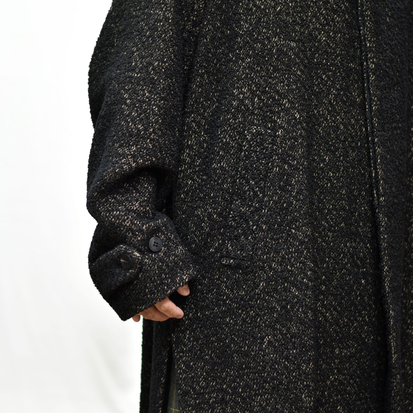 バルカラーコート / LB22AW-CO04-LYS (BLACK and TAN)
