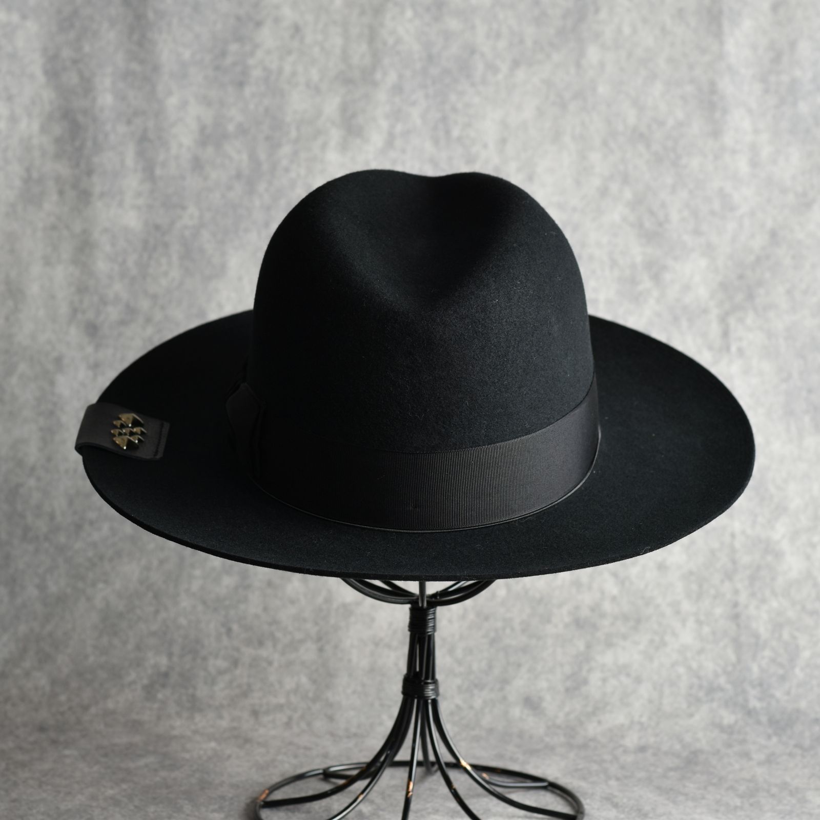 × THE H.W.DOG&CO. WOOL HAT (BLACK) / ザ エイチダブリュウ ドッグアンドコー ウール 中折れハット