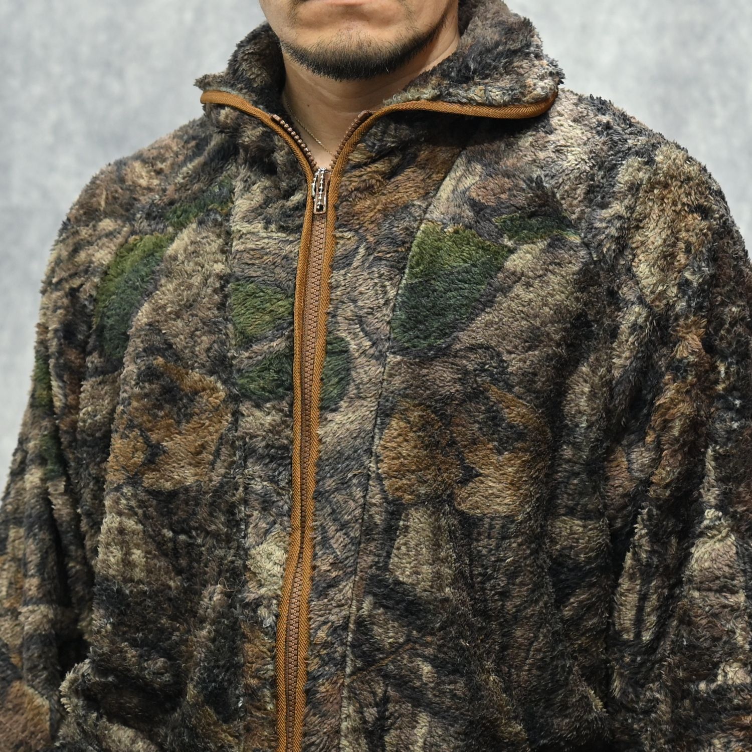 Camo Fleece Jaket （CAMO / カモフラージュ） フリースブルゾン｜SAN-A-022L