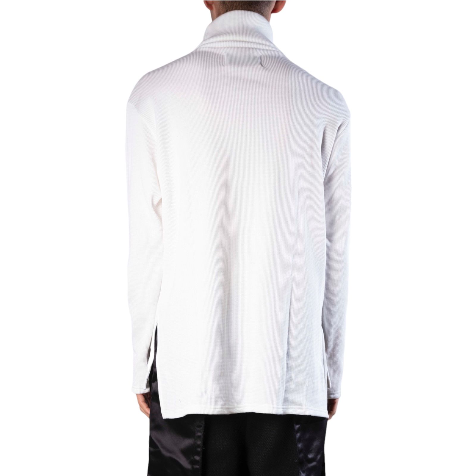 base layer turtle neck #17 (WHITE) / ワッフル タートルネック