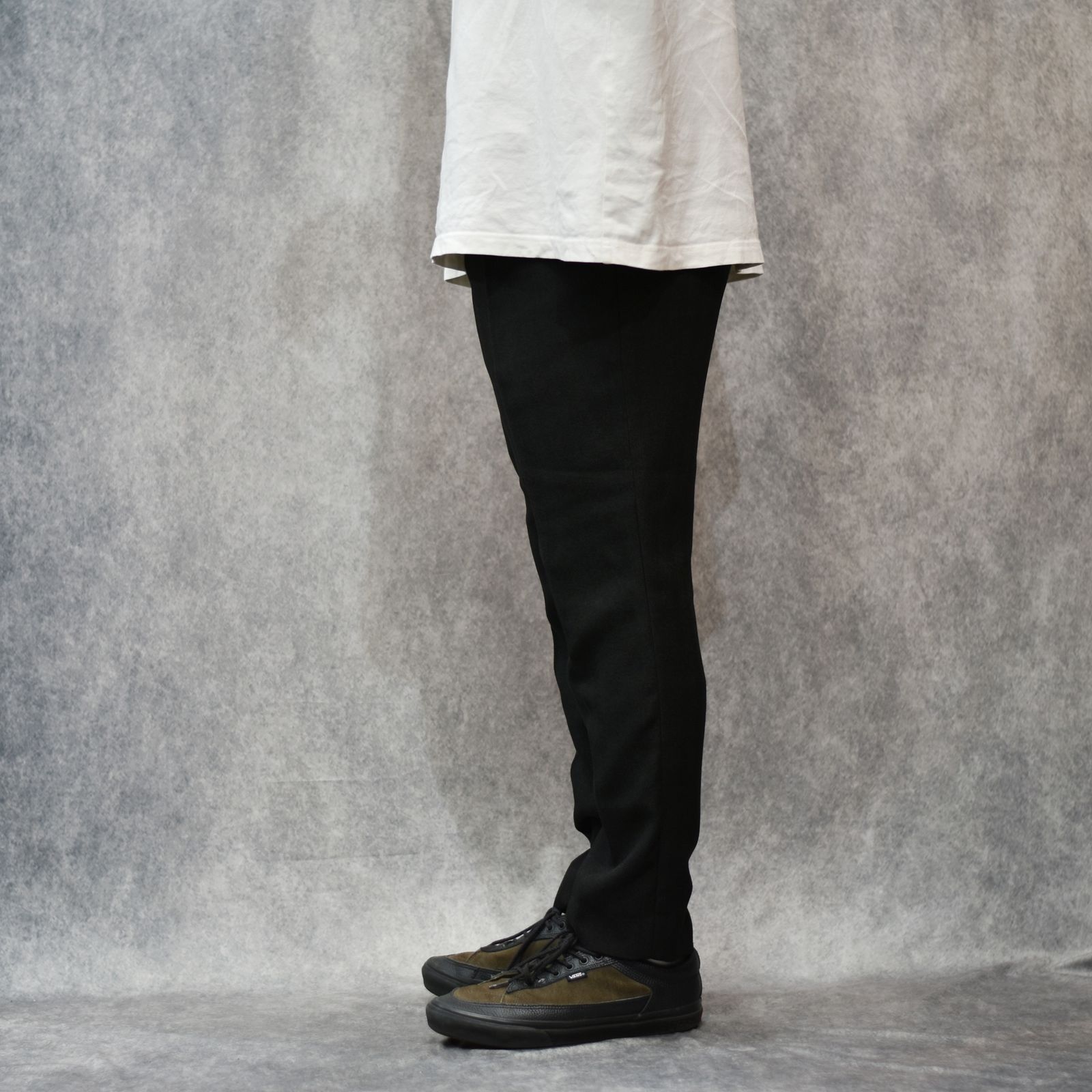 VINTAGE TYPE HERRINGBONE SLACKS (BLACK)｜ヘリンボーン スラックス｜CL-25AW032