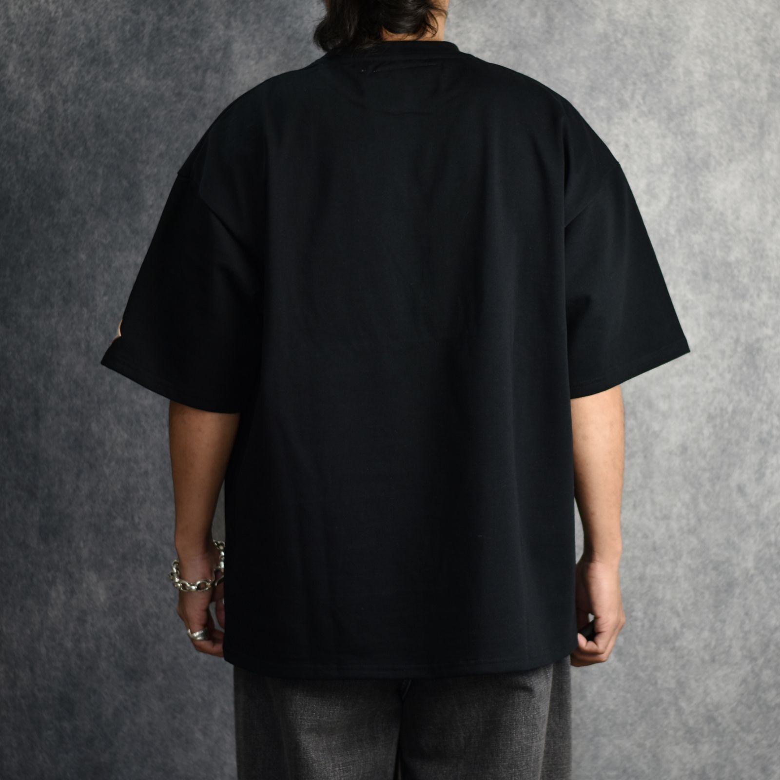 CORD EMBROIDERED T-SHIRT 'BONES (BK) / コード刺繍 Tシャツ