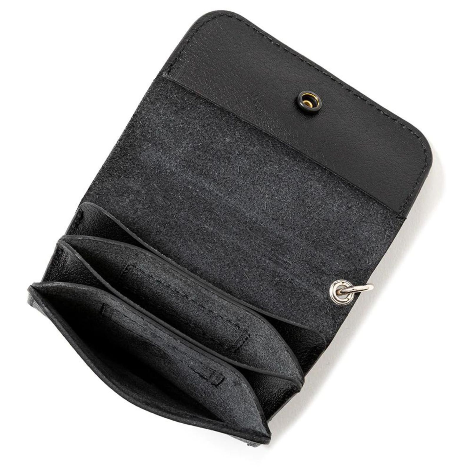 STUDS LEATHER MULTI CASE WALLET (BLACK) / スタッズレザー マルチケースウォレット