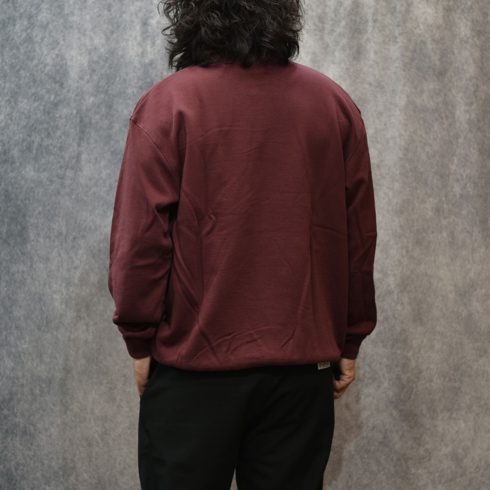 EMBLEM LOGO CREW NECK SW (BURGUNDY)｜クルーネック スウェット トレーナー｜CL-25AW014