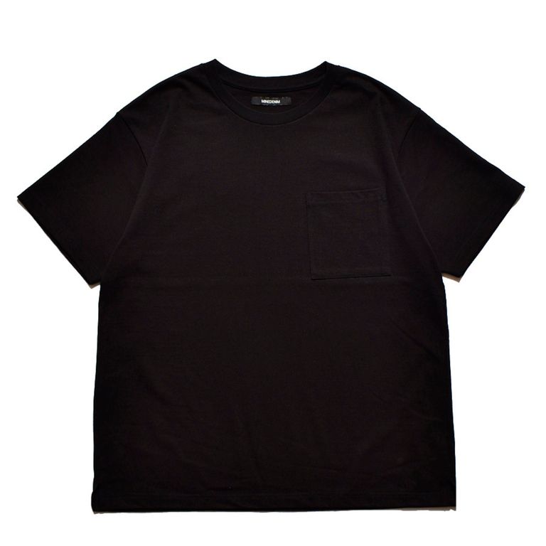 MINEDENIM - Standard Crewneck T-SH （BLK） / ポケット T