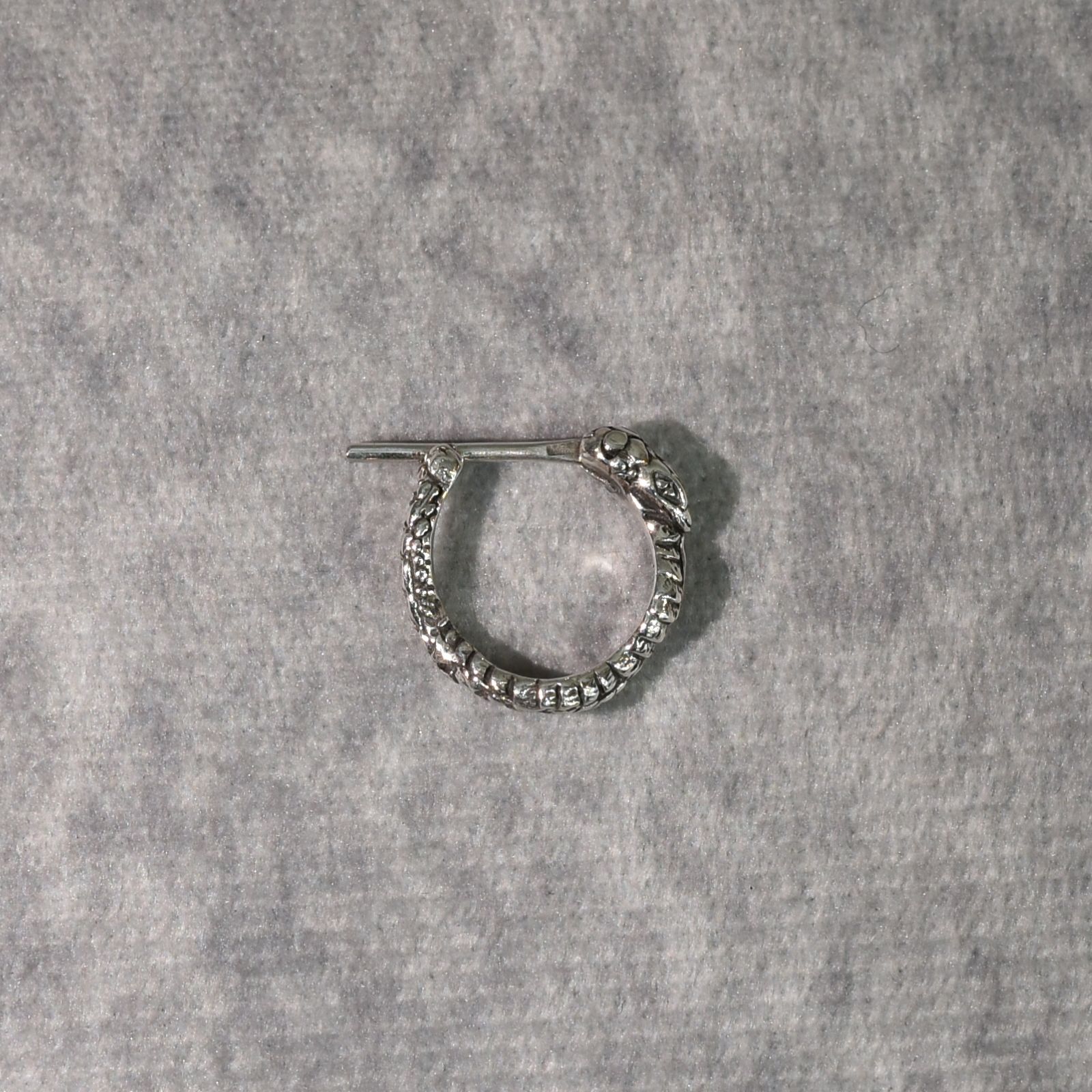 × D.O.D SILVER SNAKE PIERCE ＜EXCLUSIVE＞ (SILVER)｜× ディーオーディー スネーク ロール ピアス｜CL-25AW001JW EX