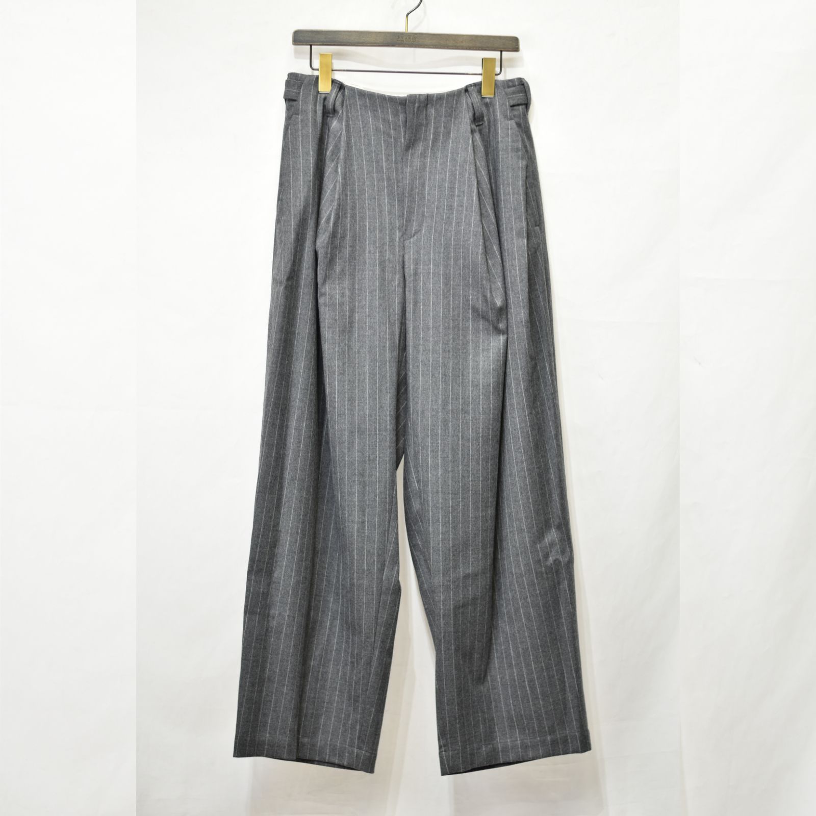 ポケットタックワイドパンツ / LB23AW-PT05-GST (GRAY STRIPE)