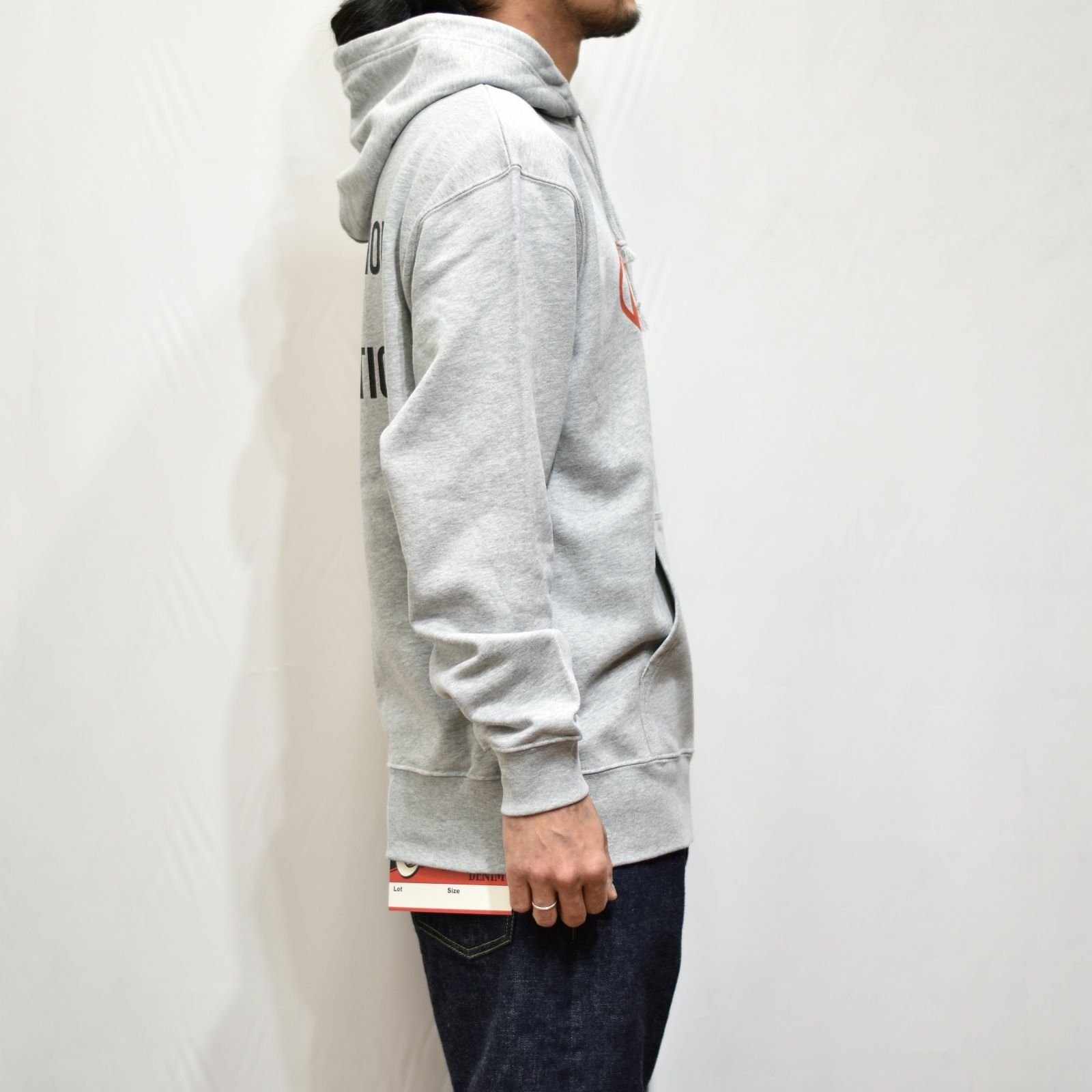 CUTRATE LOGO L/S PULLOVER PARKA  (GRAY)