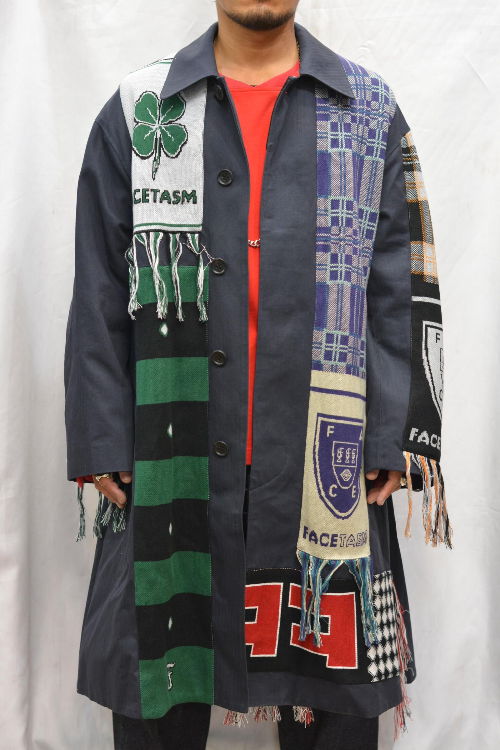 最終価格　facetasm コートsoccer muffler coat レア定価¥99000