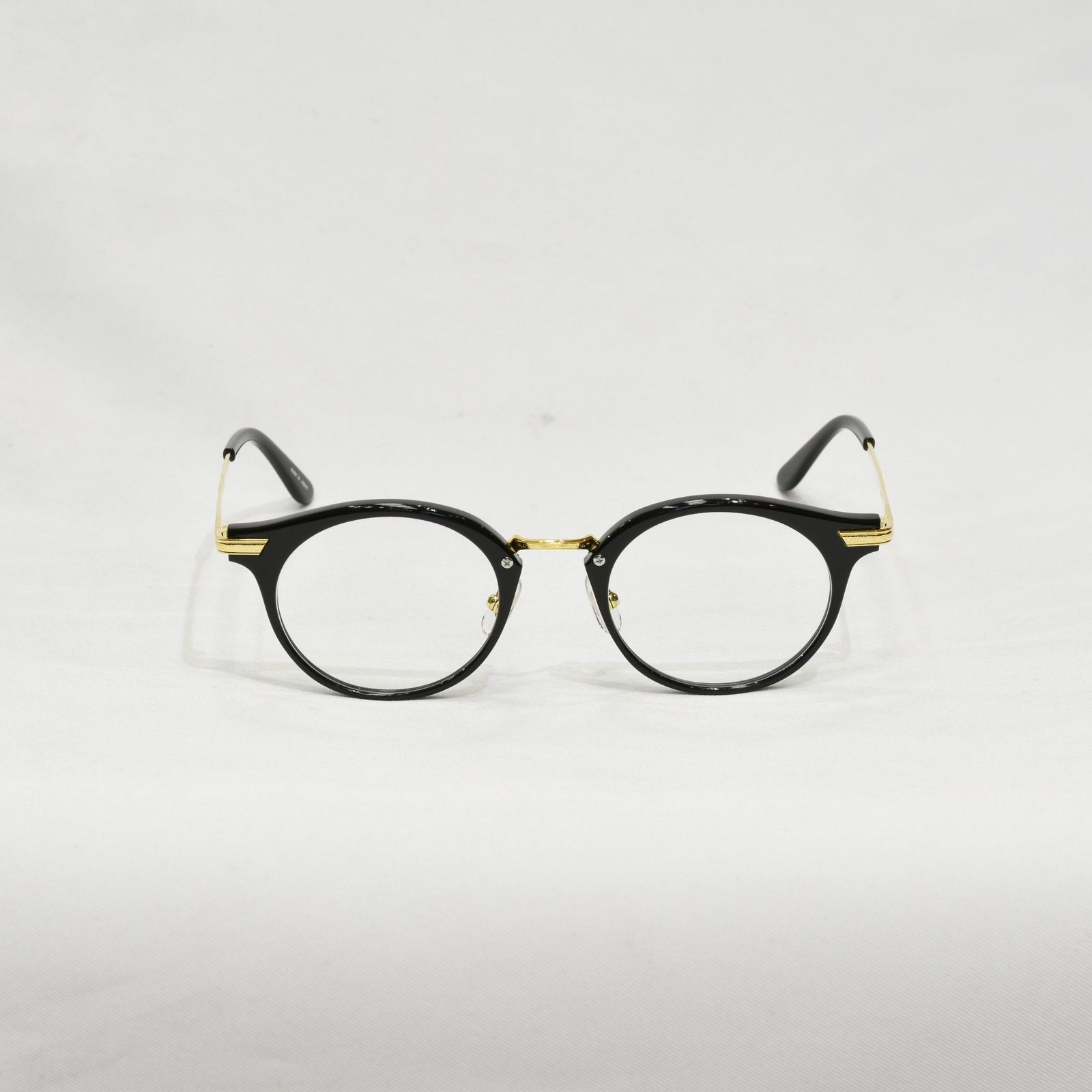 CALEE - C/M COMBI TYPE GLASSES (BLACK/BROWN) / アーネルタイプ