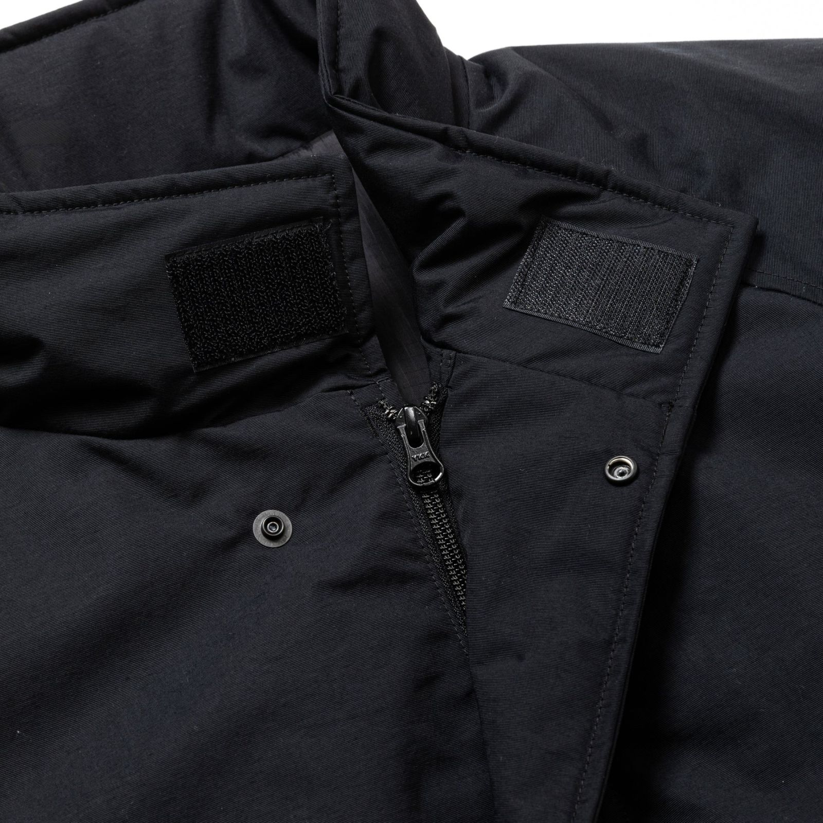 TASLAN NYLON PADDED JACKET (BLACK) / スタンドカラー パデッドジャケット