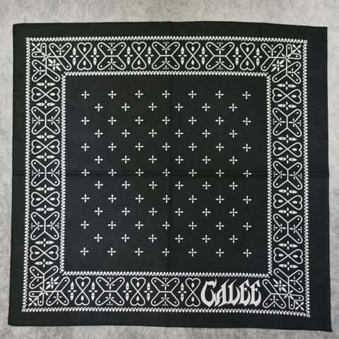 CROSS BANDANA (BLACK)｜クロス柄 バンダナ｜CL-26AWCRS004