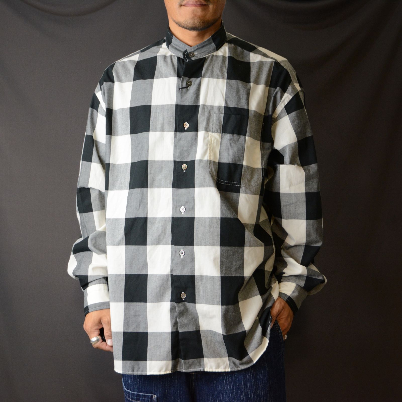 Porter Classic BLOCK CHECK STAND SHIRT新品未使用品