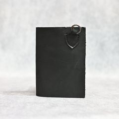 ダブルショルダーレザー製品染め 札入れ （BLACK / ブラック） 318-03