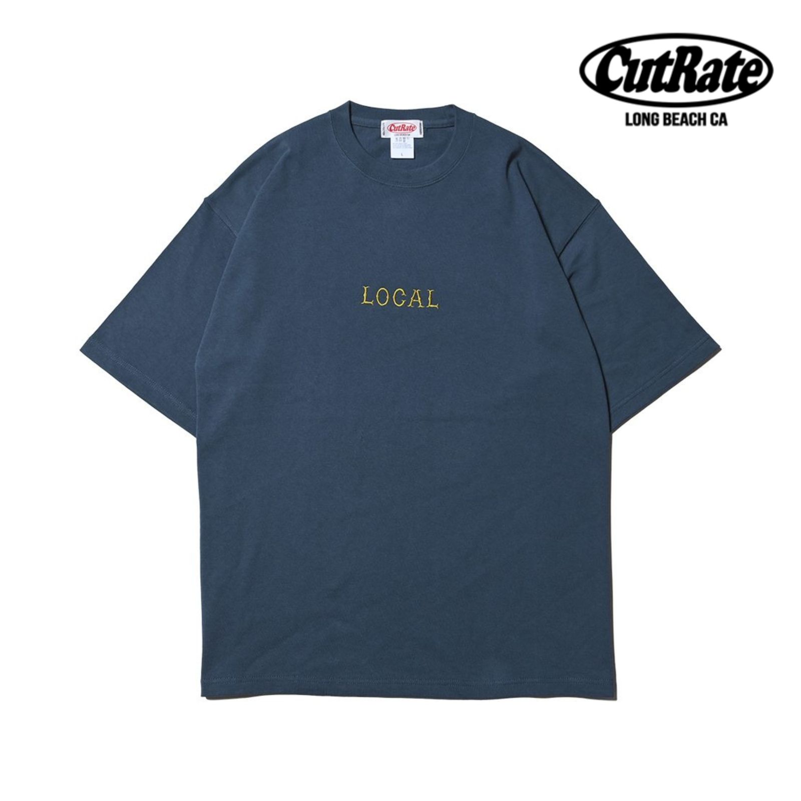 CLASSIC LOCAL LOGO HEAVY WEIGHT DROPSHOULDER S/S -T-SHIRT (NAVY) / ドロップショルダー プリントTシャツ