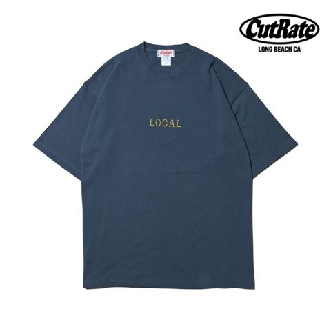 CLASSIC LOCAL LOGO HEAVY WEIGHT DROPSHOULDER S/S -T-SHIRT (NAVY) / ドロップショルダー プリントTシャツ