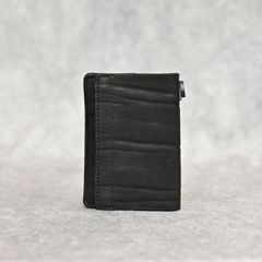ジャパンショルダー製品染め スモールトラッカーウォレット （BLACK）｜318-37