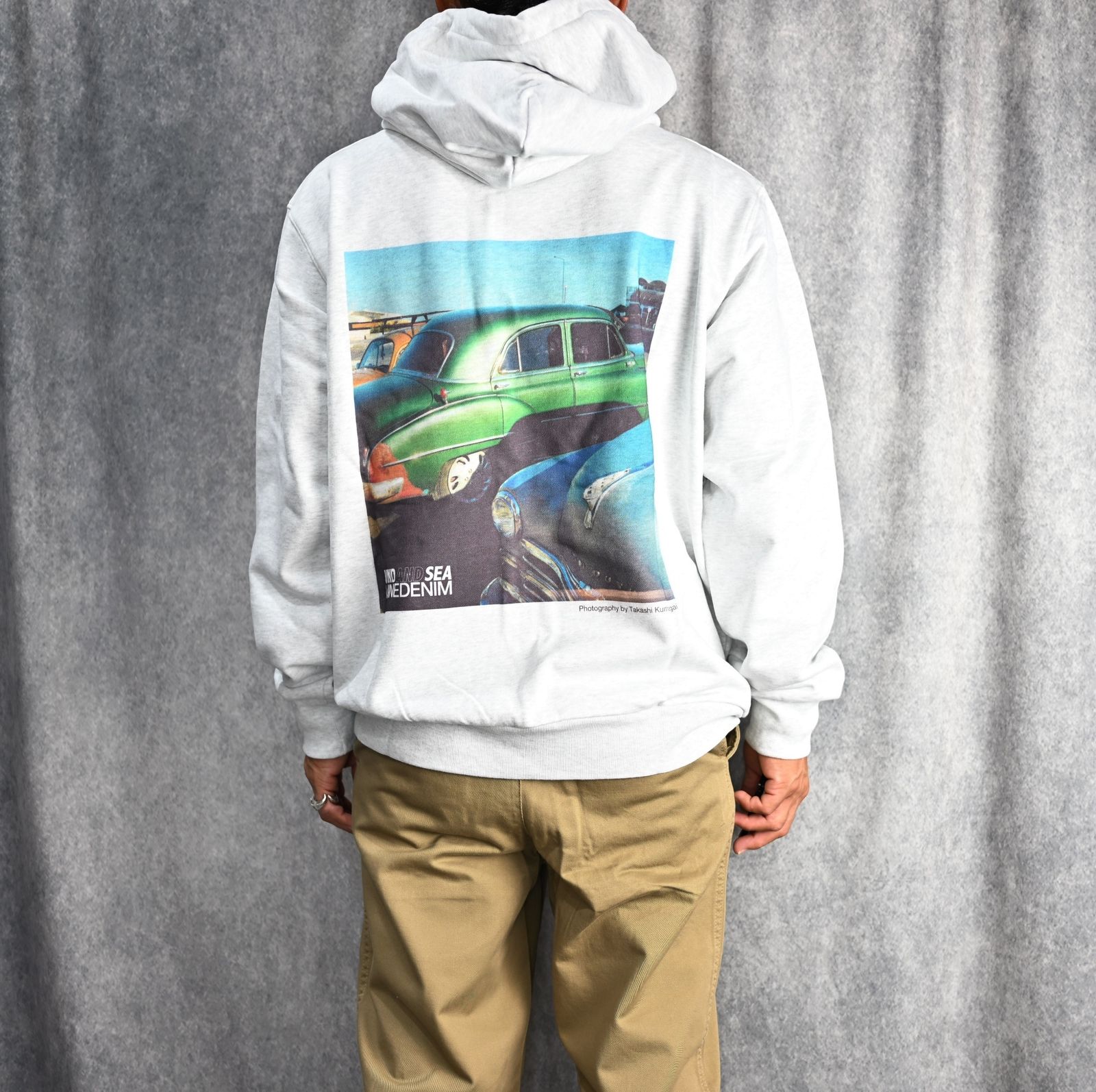 WIND AND SEA×MINEDENIM Photo Hoodie （LGY / ライトグレー）