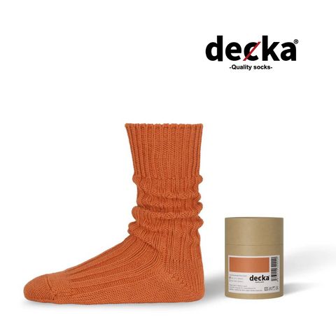 Cased Heavyweight Plain Socks -1st Collection- (ORANGE) | 専用ケース付き 厚手 靴下・ソックス