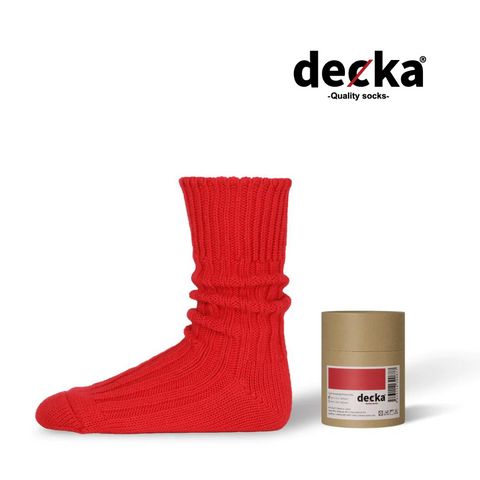 Cased Heavyweight Plain Socks -2nd Collection- (RED) | 専用ケース付き 厚手 靴下・ソックス