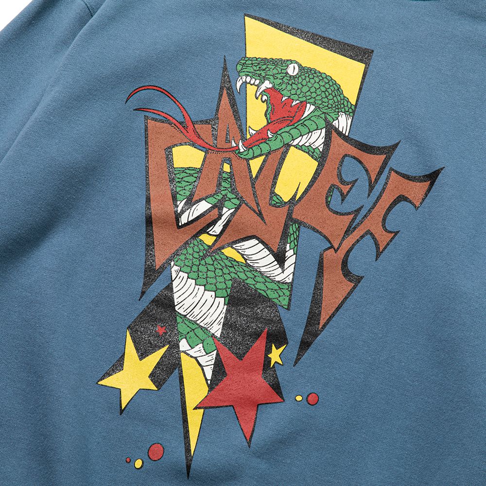 SNAKE BOLT CREW NECK SWEAT (BLUE) / クルーネック スウェット