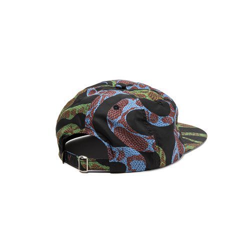 ALLOVER SNAKE PATTERN CAP (BLACK) / スネーク柄キャップ