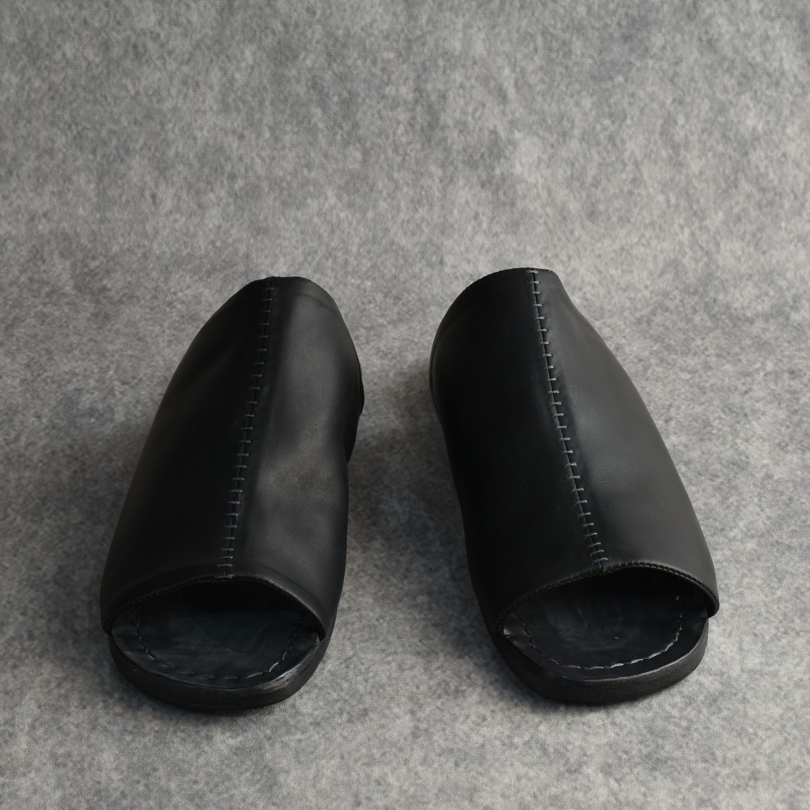 × Portaille GUIDIオイルカーフ サンダル (BLACK /ブラック)