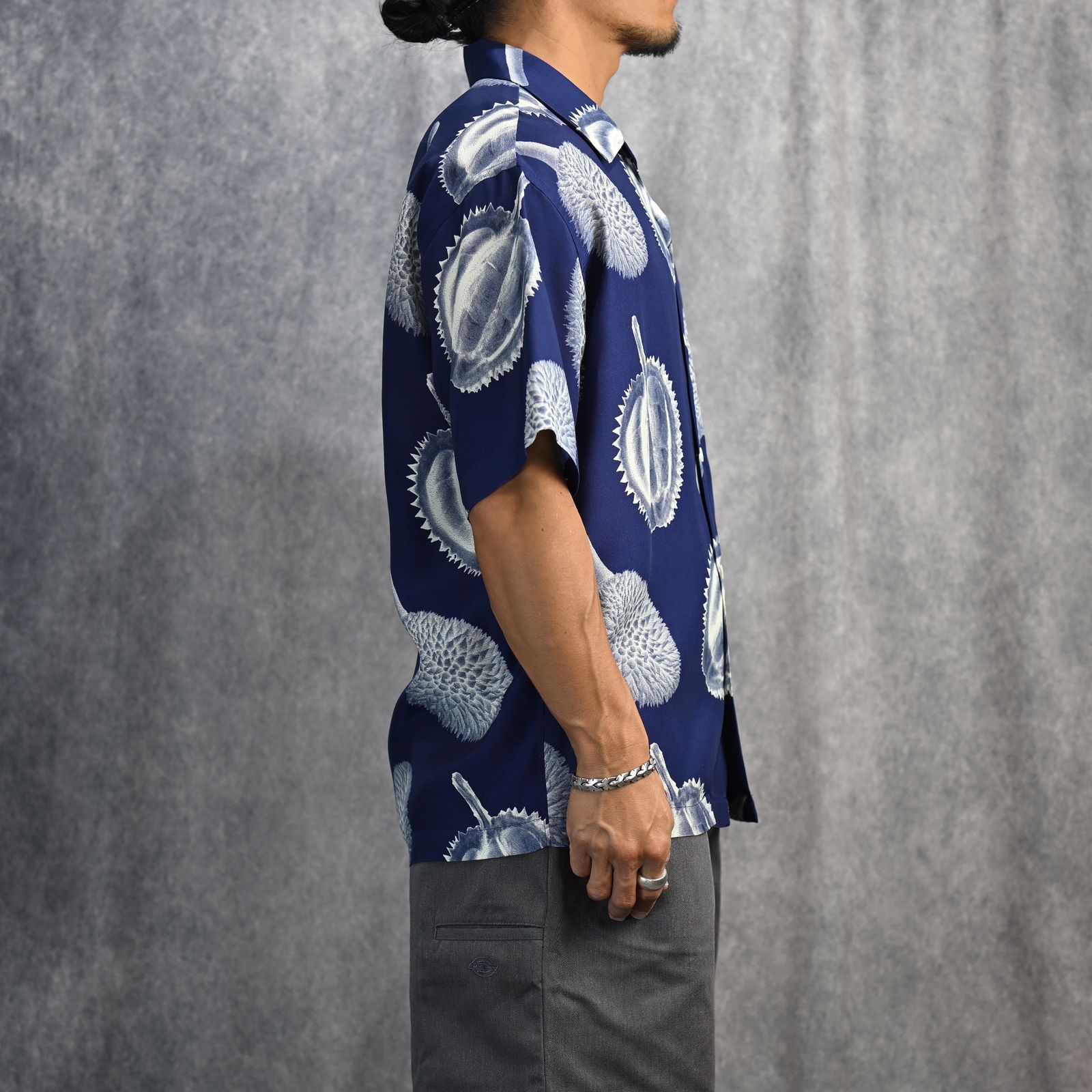 N.HOOLYWOOD エヌハリウッド 半袖シャツ アロハシャツ！サイズ36 N.HOOLYWOOD - HALF SLEEVE BIG SHIRT （NAVY） / 半袖シャツ