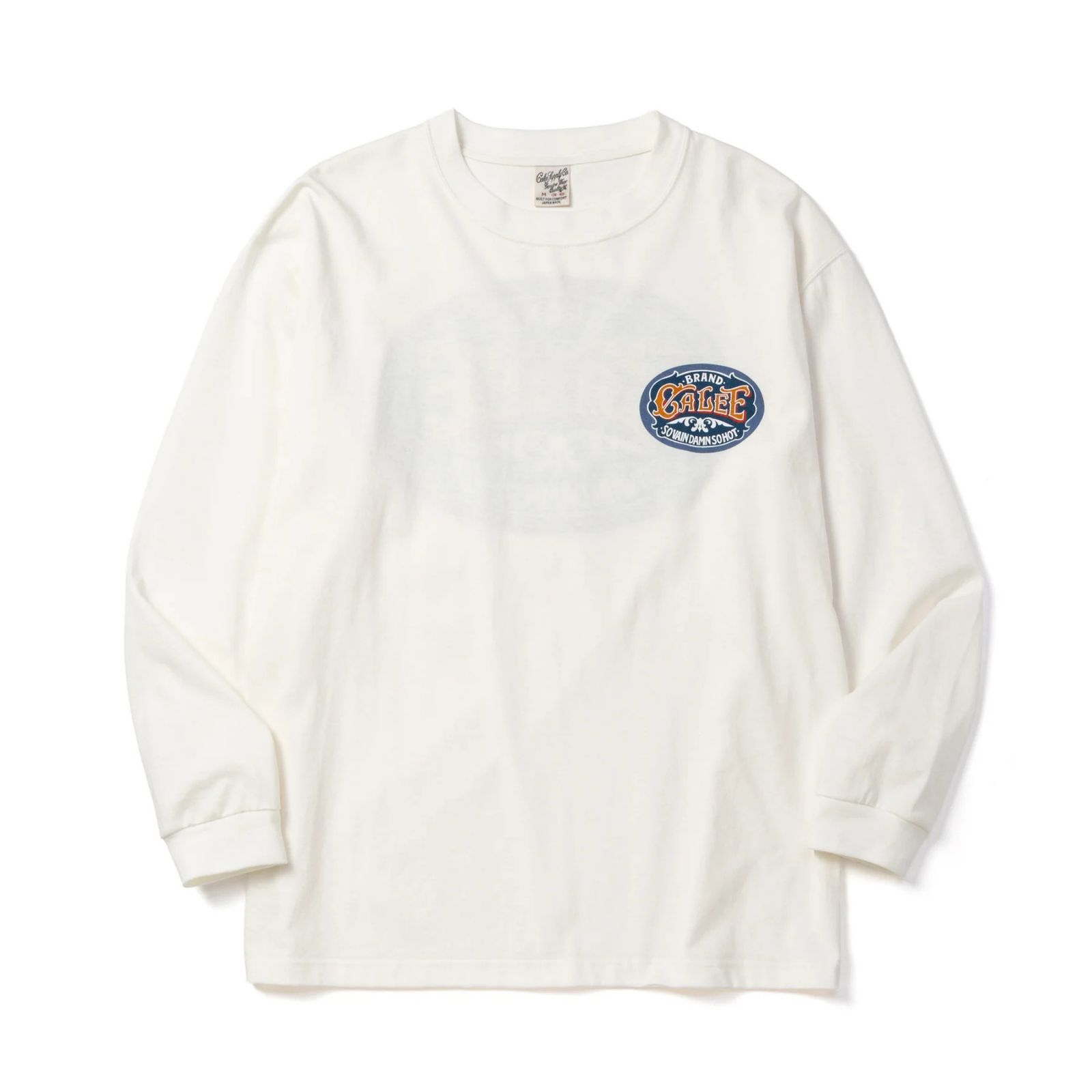 VINTAGE TYPE SIGNBOARD L/S TEE ＜NATURALLY PAINT DESIGN＞ (WHITE)｜プリントTシャツ｜CL-26AWNT002