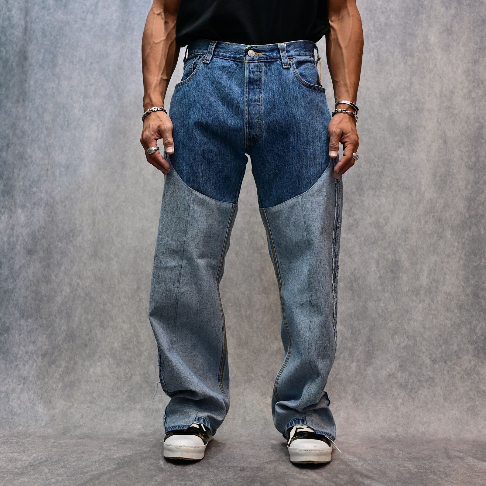 OLD PARK×MINEDENIM Inside out Chaps Jeans （USS） / MND-25SSOP002
