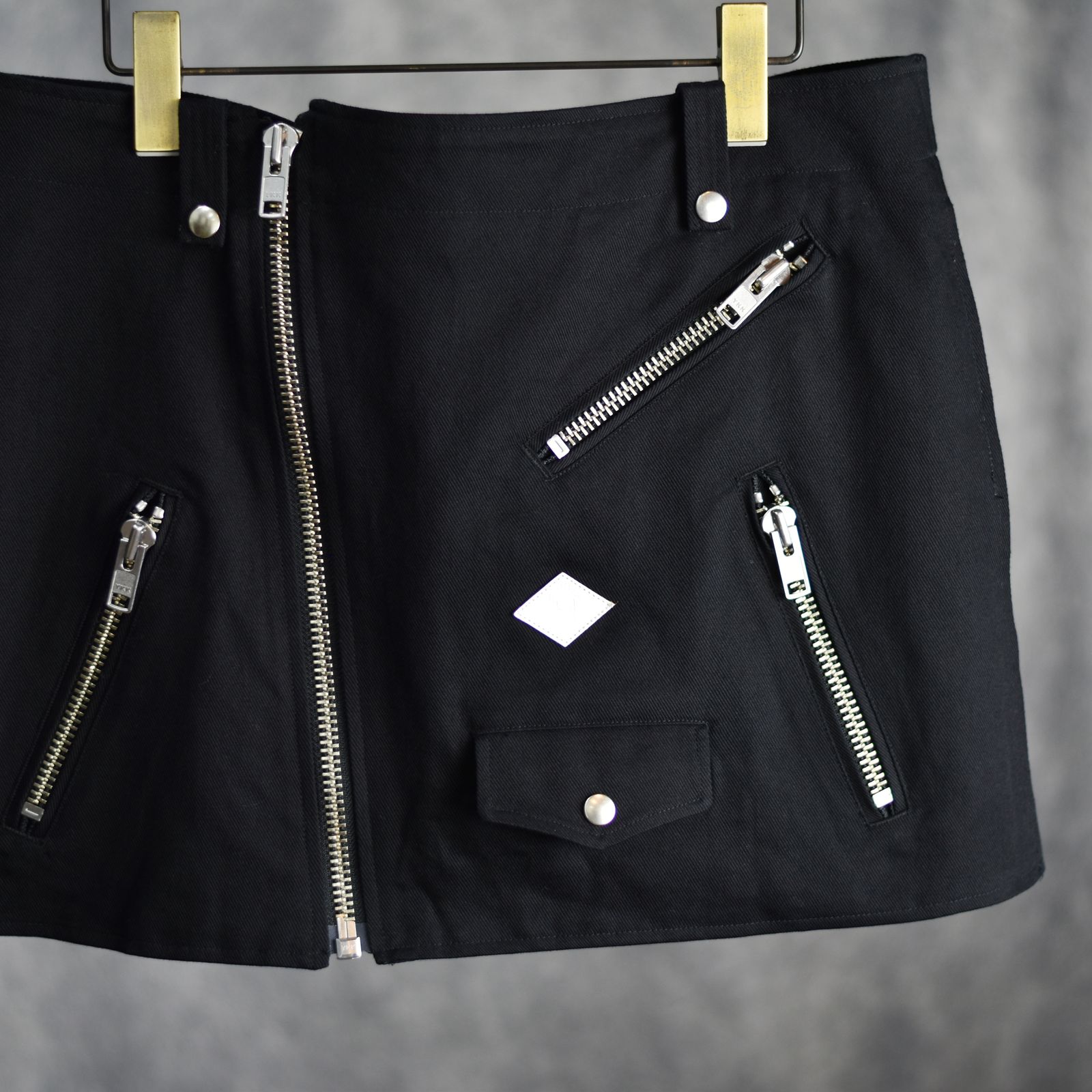 COTTON BIKER APRON (BK) / バイカー エプロン 巻きスカート ボディバッグ