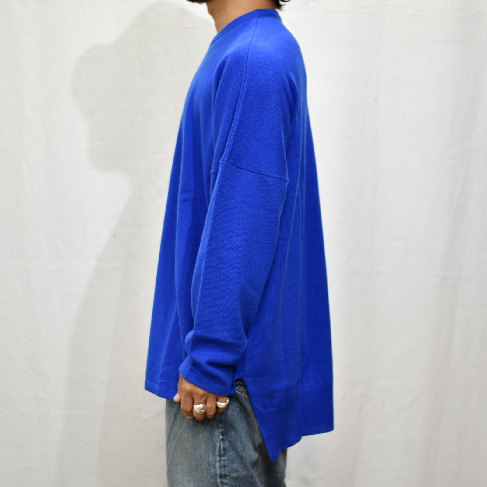 ウールカシミアニット クルーネック （LAPIS）
