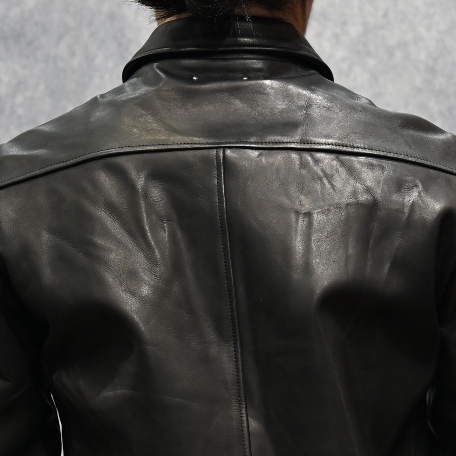Leather Zipup JKT （BLK）｜レザージャケット｜2602-8001
