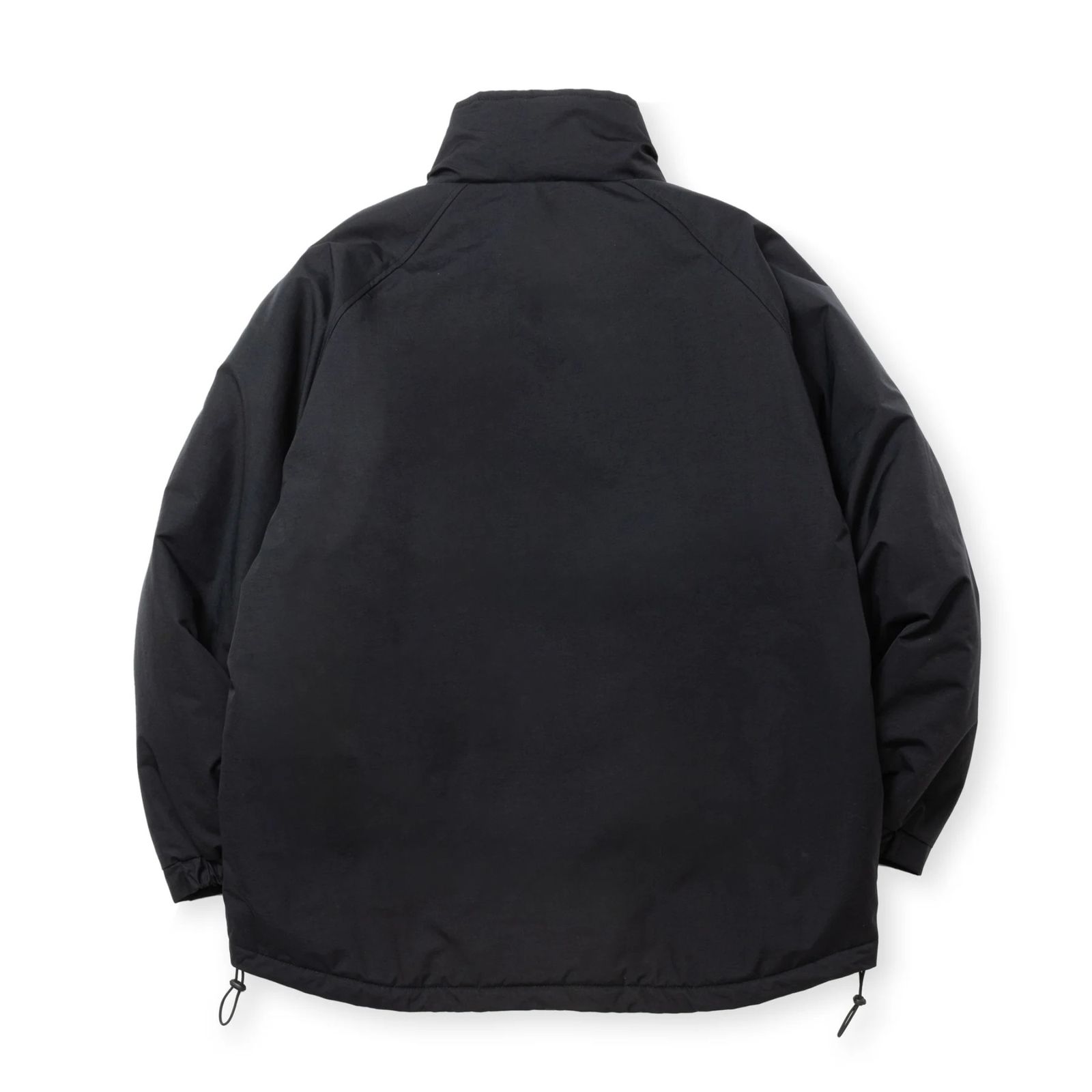 TASLAN NYLON PADDED JACKET (BLACK) / スタンドカラー パデッドジャケット
