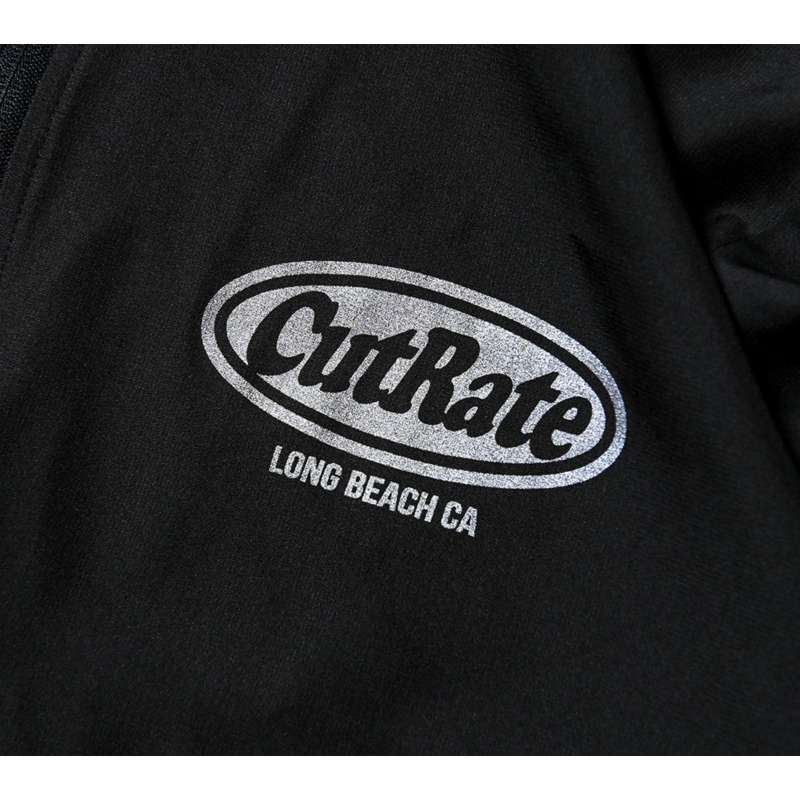 CUTRATE LOGO RIPSTOP STAND STAFF JACKET (BLACK×GRAY) / リップストップ スタンドジャケット