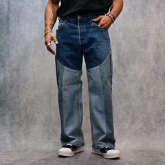 OLD PARK×MINEDENIM Inside out Chaps Jeans （USS） / MND-25SSOP002