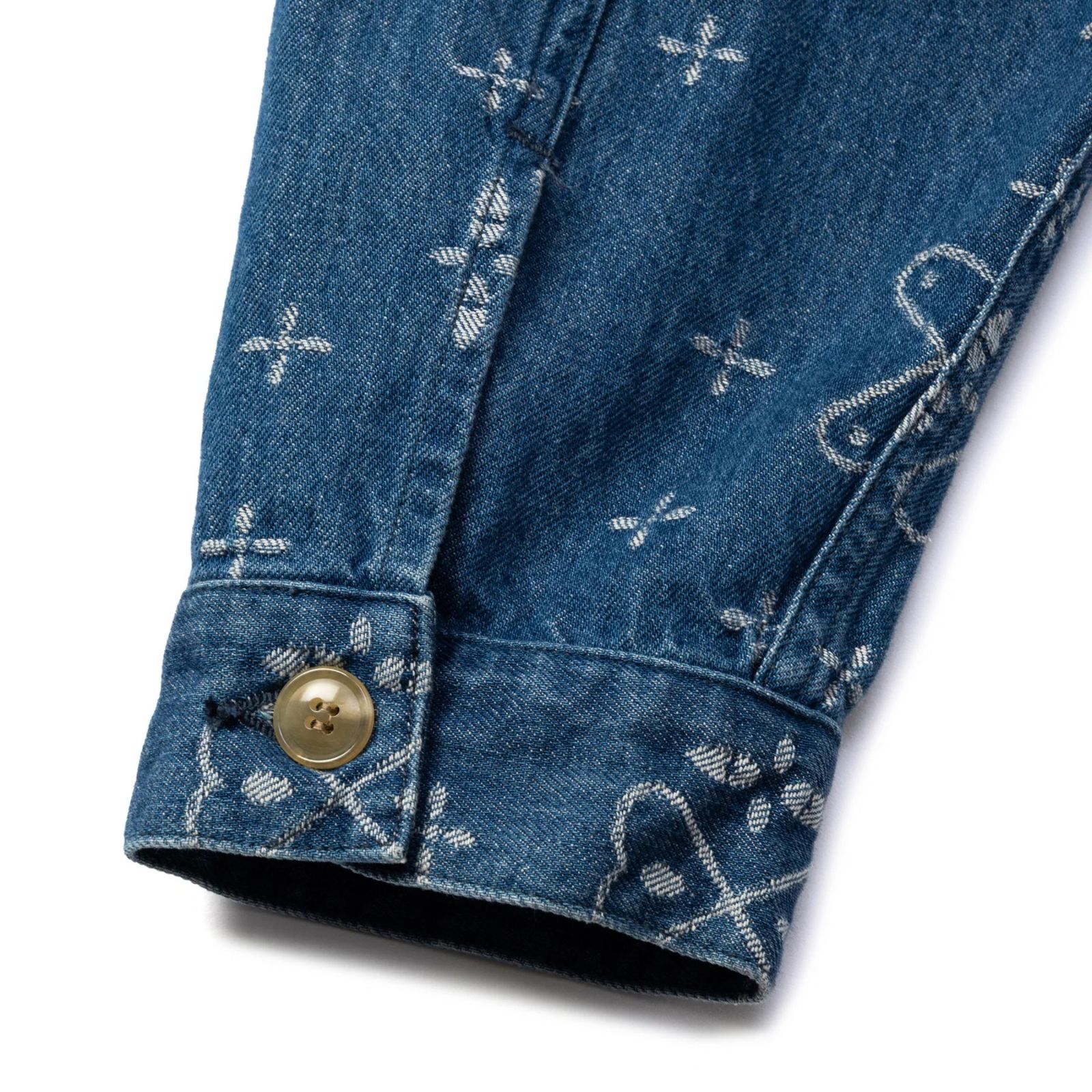 CROSS PATTERN JACQUARD DENIM SWINGTOP (INDIGO BLUE)｜クロス ジャガードデニム スイングトップ｜CL-26AWCRS001