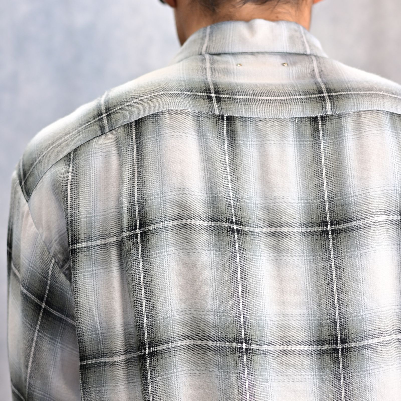 トップス MINEDENIM / R.Ombre Open Collar Shirt 9H4aGmt4cHbV.jpg?width=768