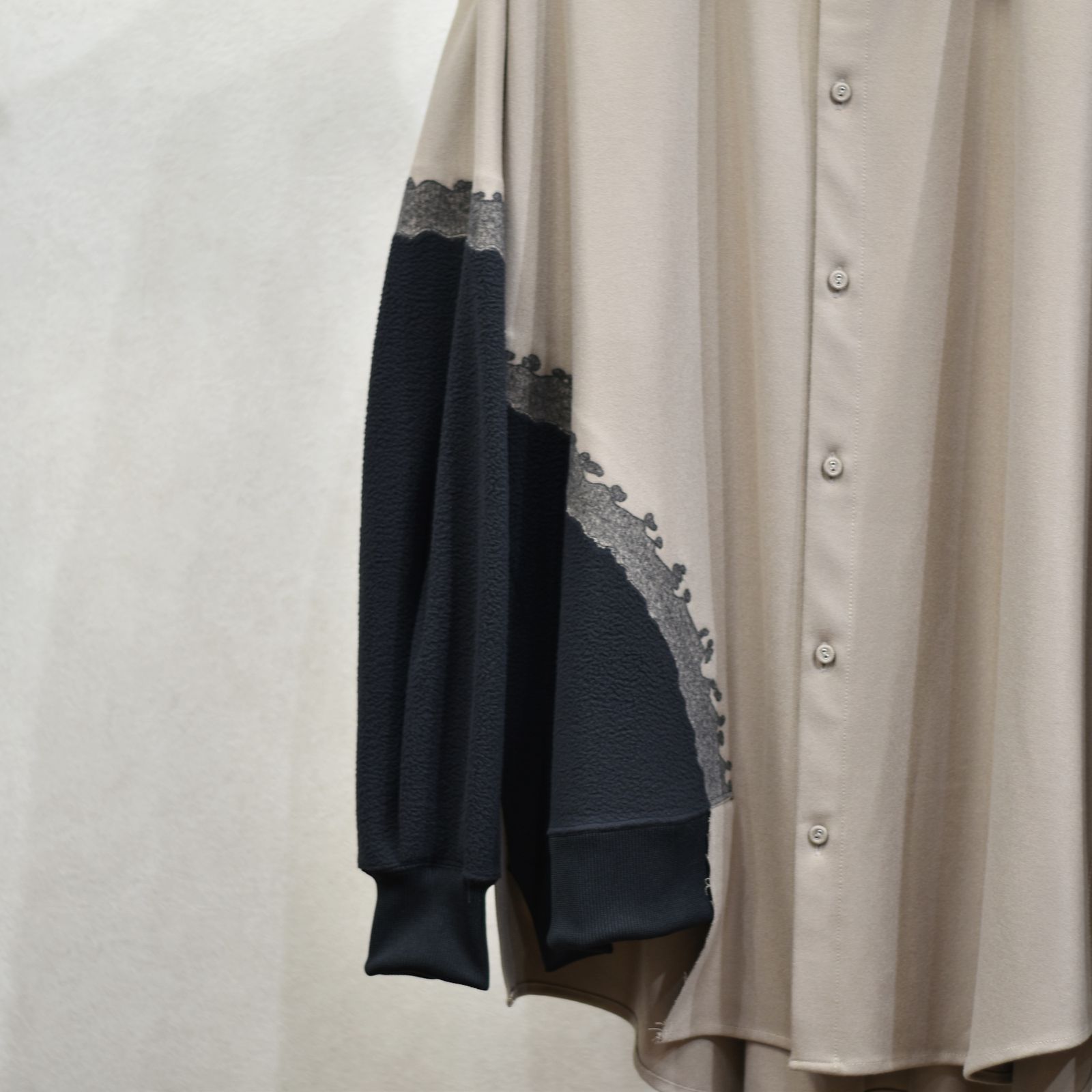 ニードルパンチシャツ / LB23AW-SH01-NDP-PL (WOOD×BLACK)