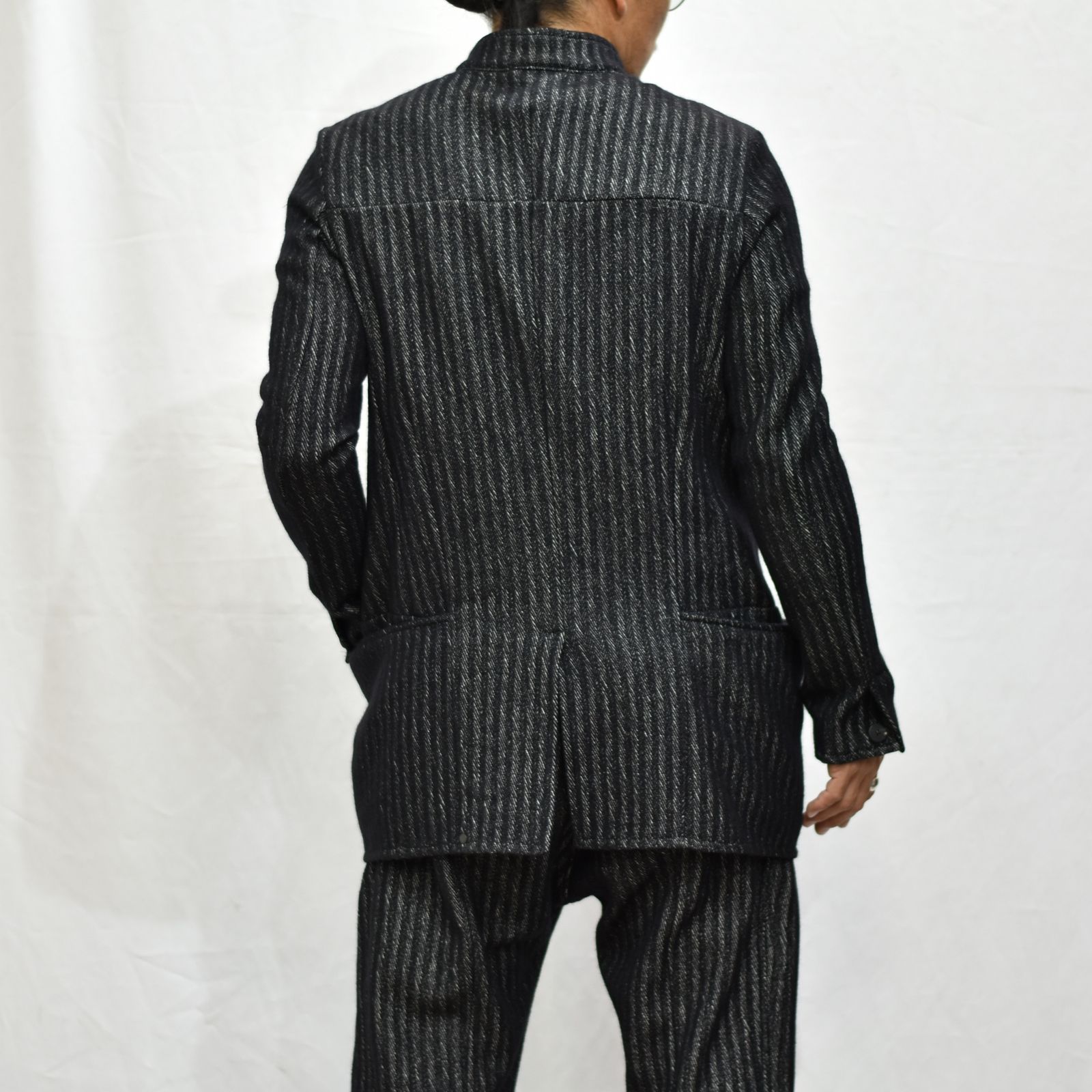 WOOL COTTON BTTON FRONT JACKT UNILINED”