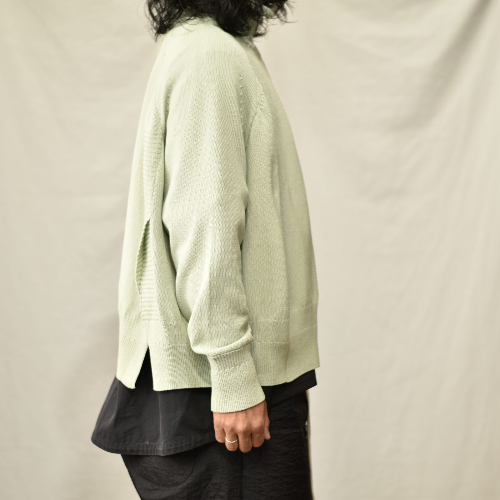 ハイネックニットブルゾン / LB23SS-KNBL01 (SPRING GREEN)
