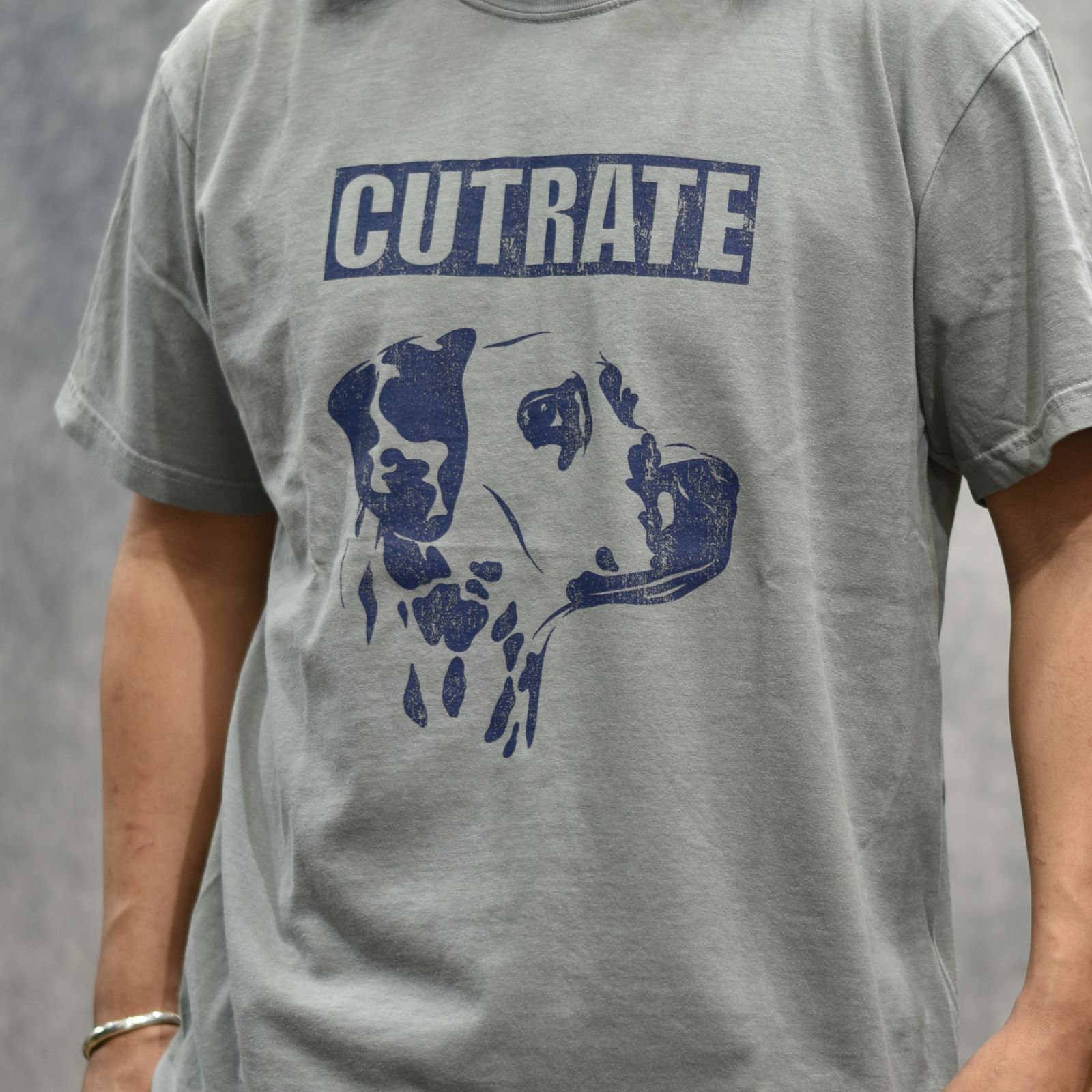 DALMATION TEE (GRAY)｜ダルメシアン プリントTシャツ｜CR-26SS012
