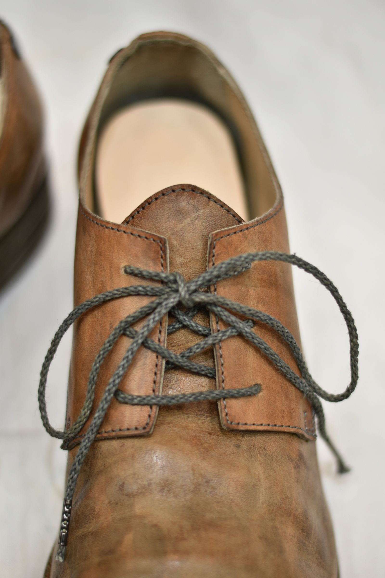 HORSE LEATHER DERBY #2 LINED LEATHER SOLES HAND DYED