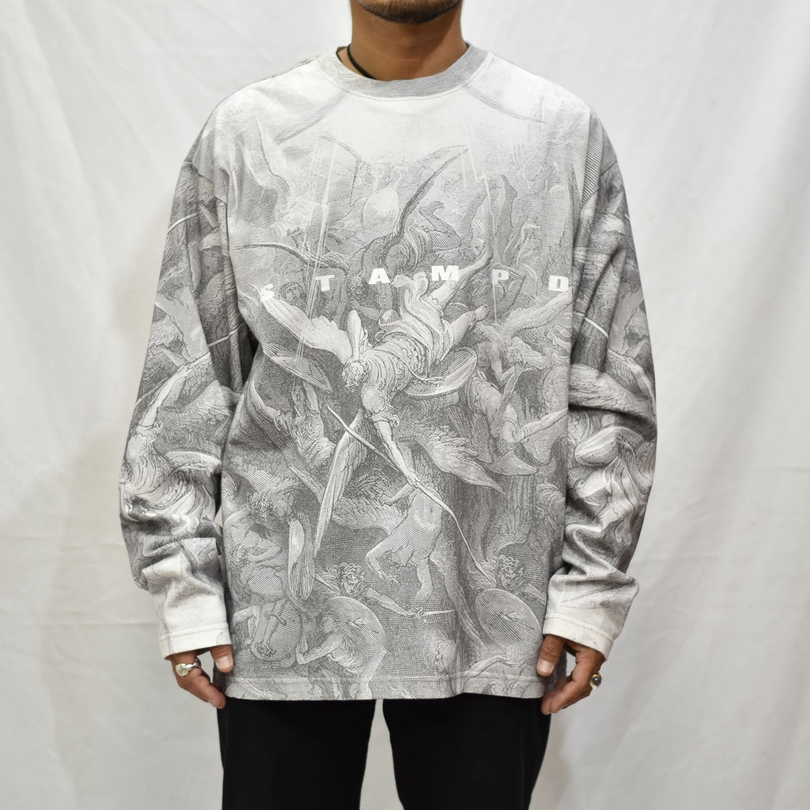 STAMPD - Angels L/S Relaxed Tee (Grey) | chord online store