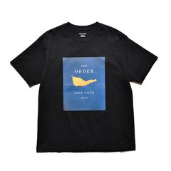New Order “TRUE FAITH” Crewneck T-SH （BLACK） /  ニューオーダー 「トゥルー・フェイス」 プリント Tシャツ （ブラック）