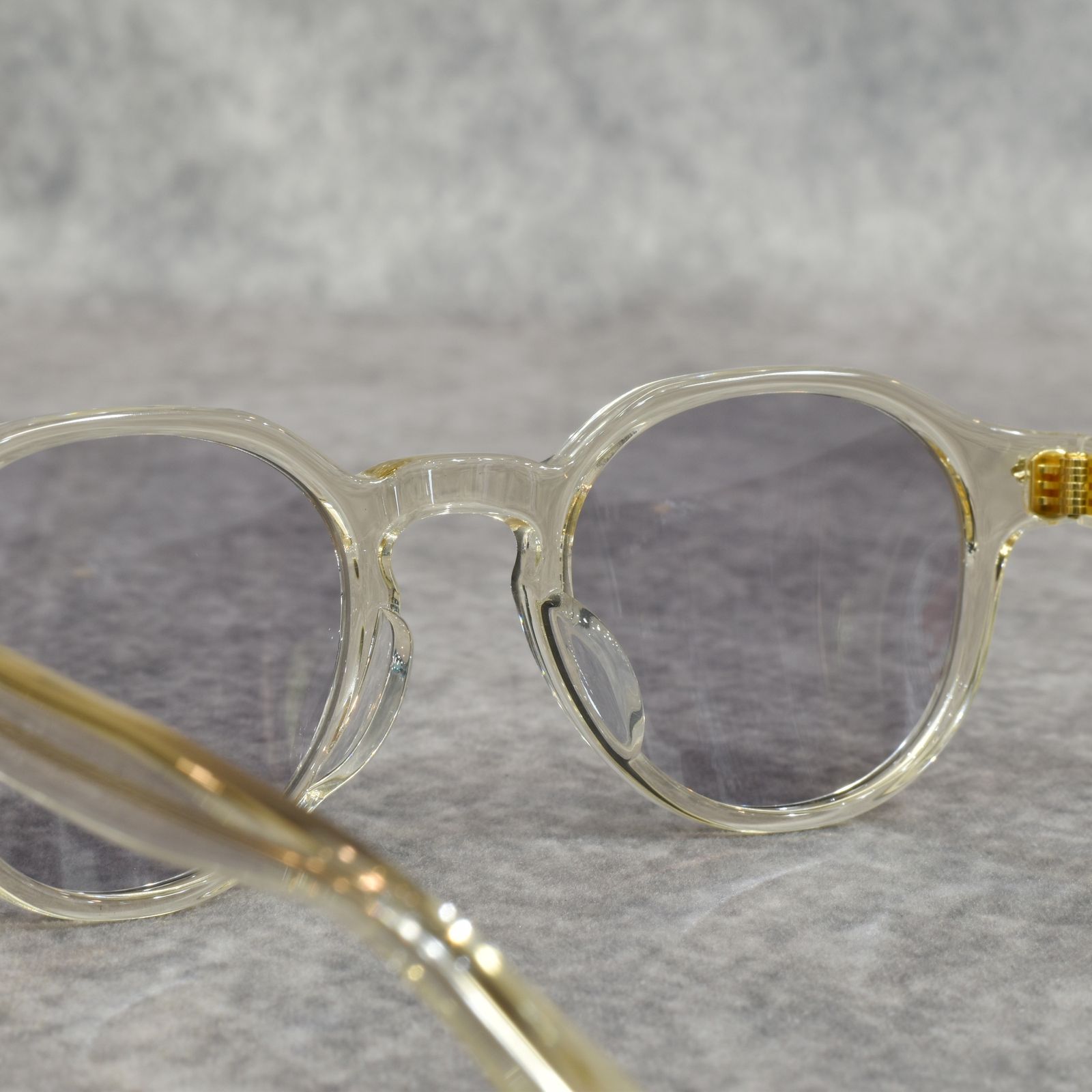 BOSTON TYPE GLASSES (CLEAR / GRAY)｜ボストン サングラス｜CL-25AW001G