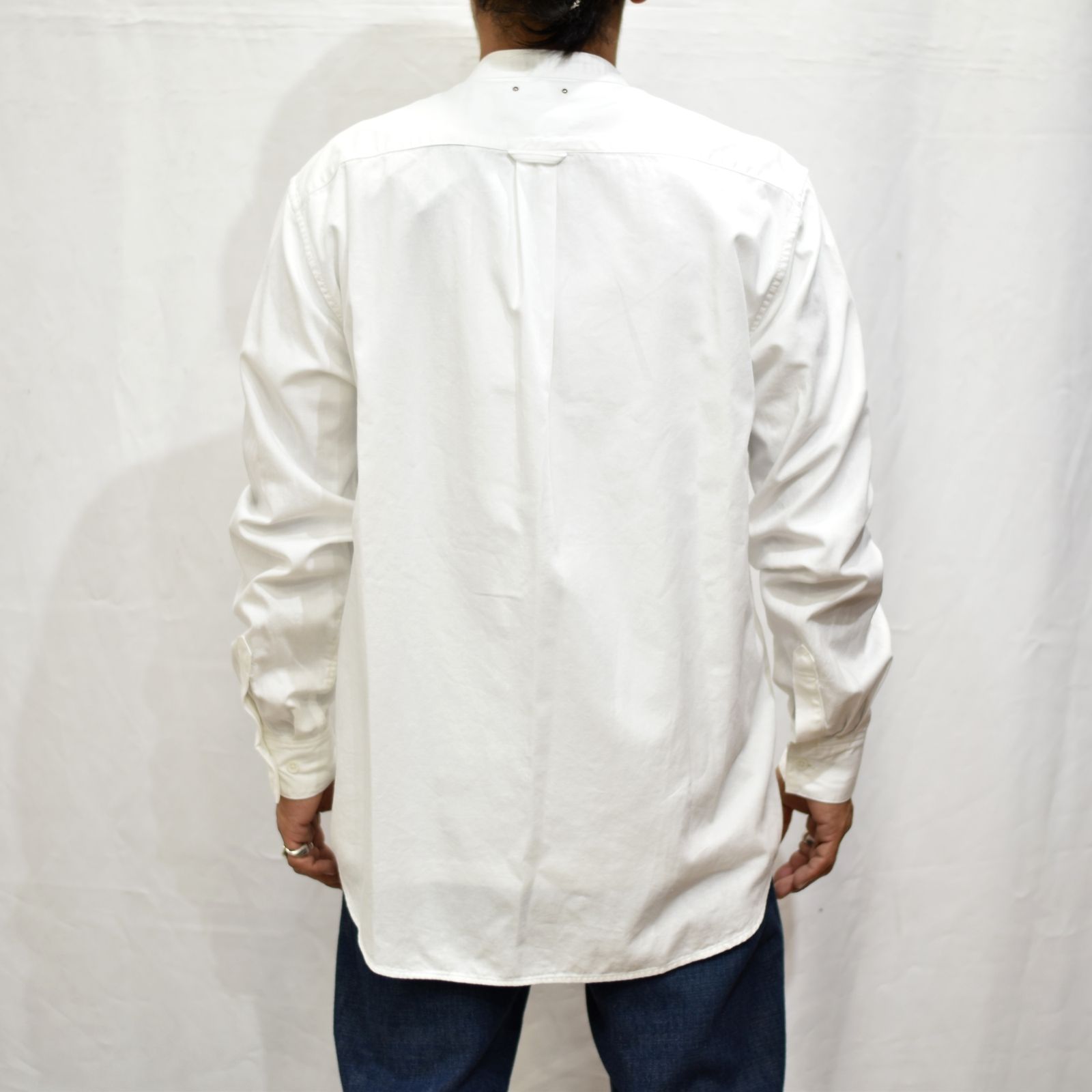 Band Collar OG. Denim Long SH (WHT)