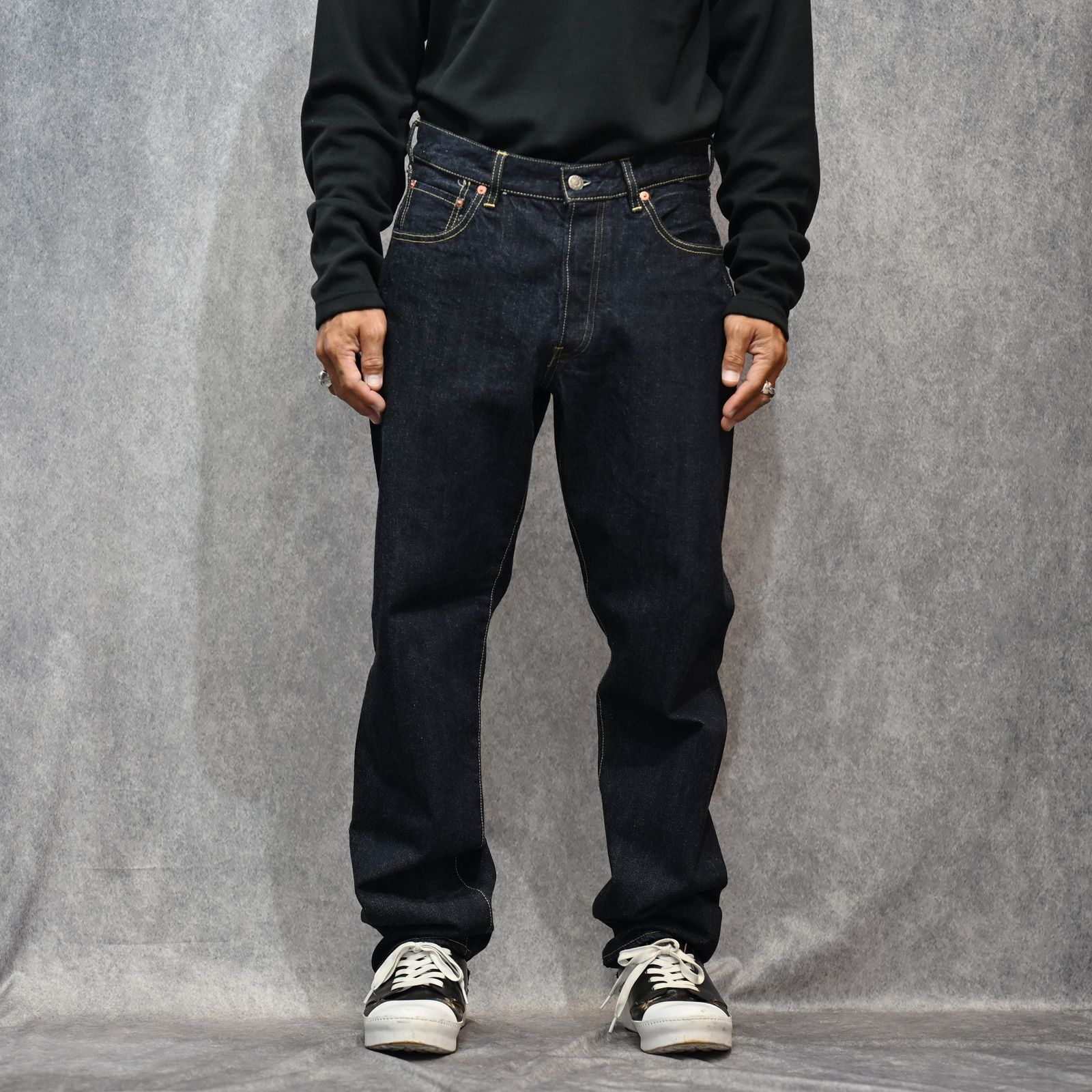 L.Straight 5pocket Pants （OWS） / ルーズ ストレートデニムパンツ （インディゴ） / 2508-1002