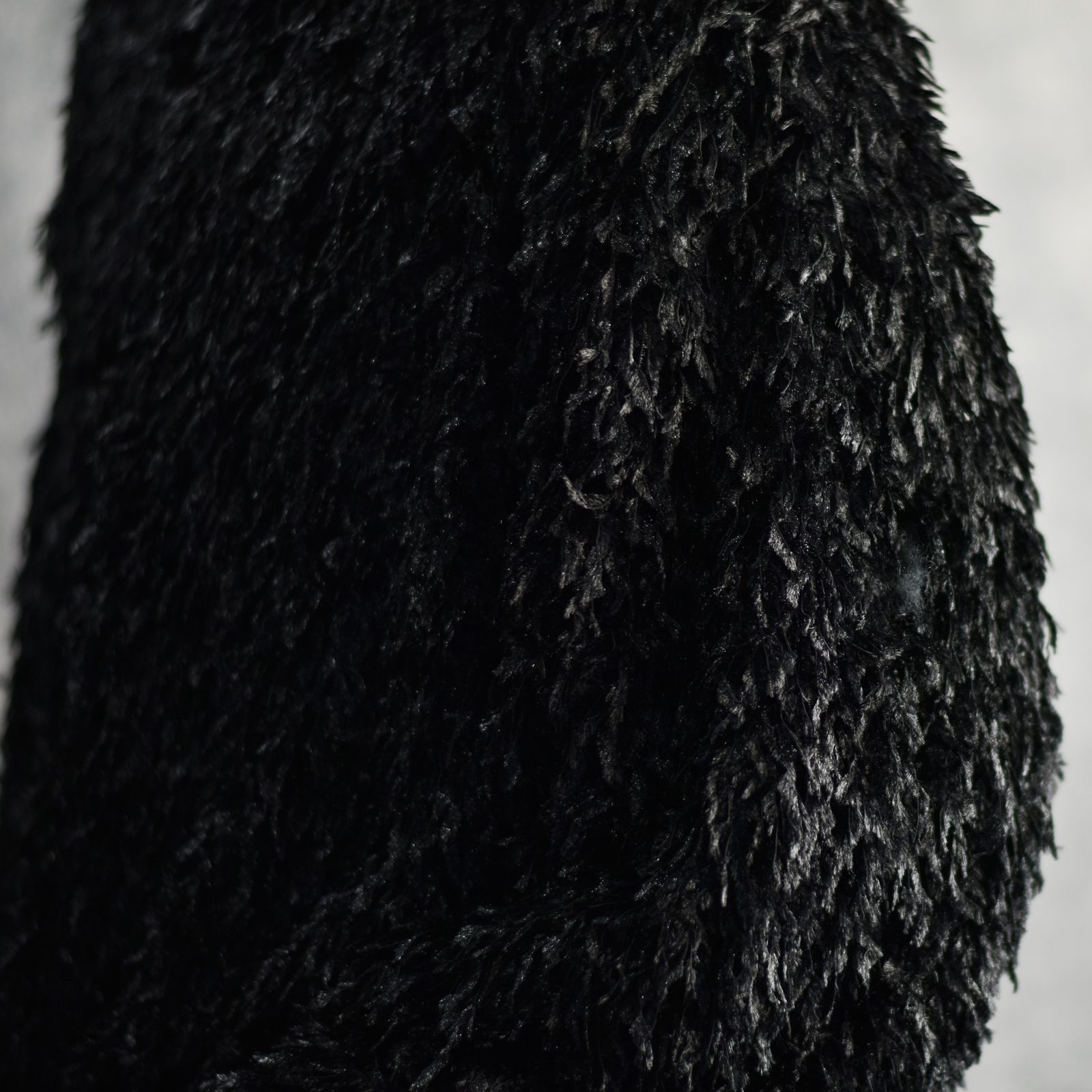 FEATHER KNIT CREWNECK SWEATER (BK) / シャギーニット クルーネック スウェット
