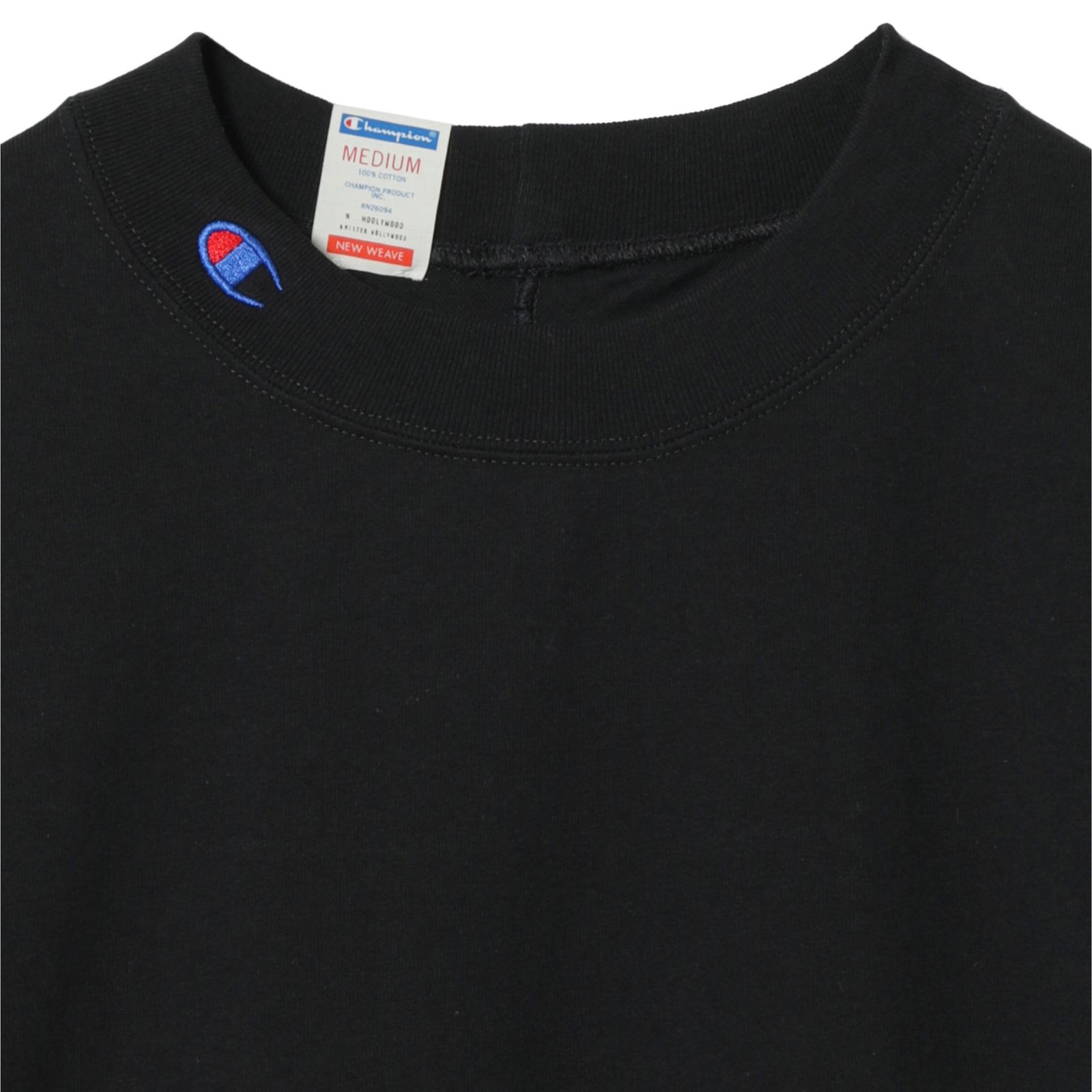 × champion  T-SH （BLACK） /  クルーネック Tシャツ （ブラック）